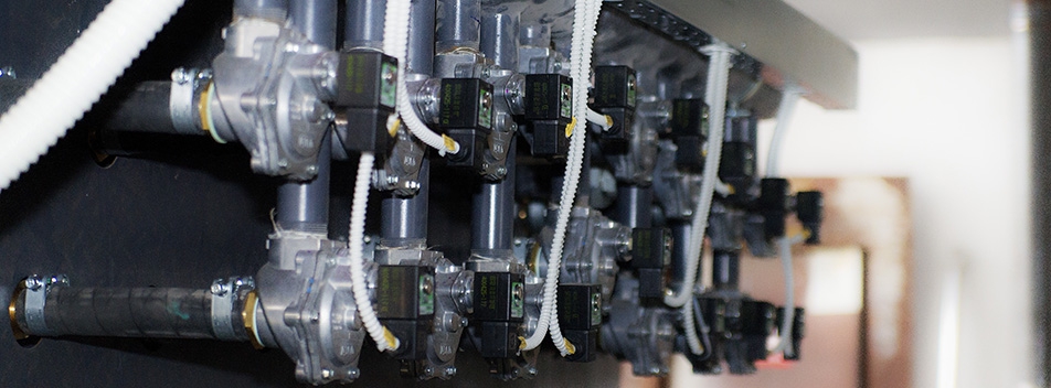 Stellventile mit Schaltleiste und Magnetventilen