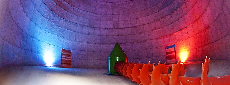 Speicherbunker mit Schnecke
