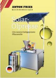 PV-Solar-Ölpresse S500