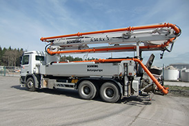 Concrete on the construction site