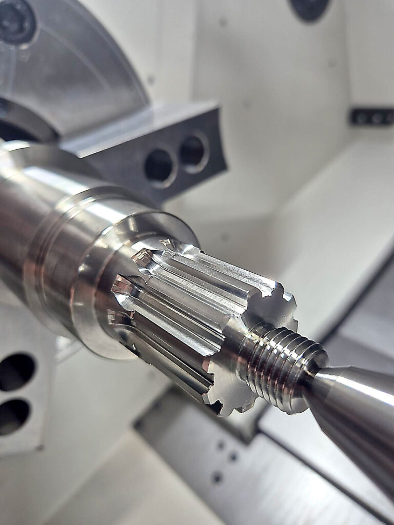 CNC turned part (shaft)