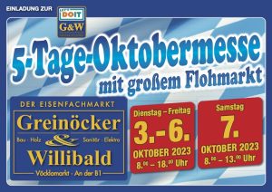 Plakat Hausmesse Herbst 2023