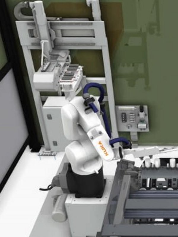 Handling-Anlage Pharma-Primärpackmittel