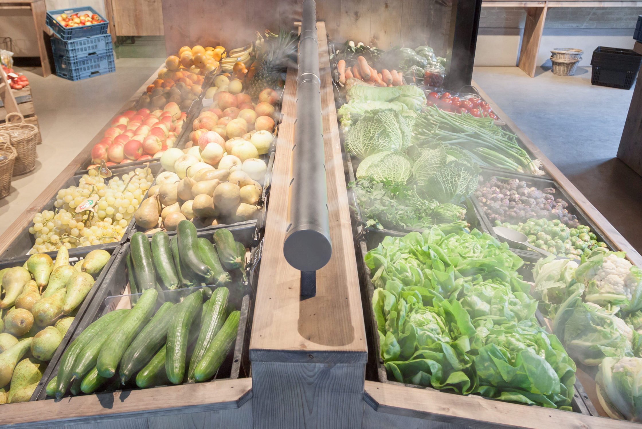 Dry Misting für Obst und Gemüse