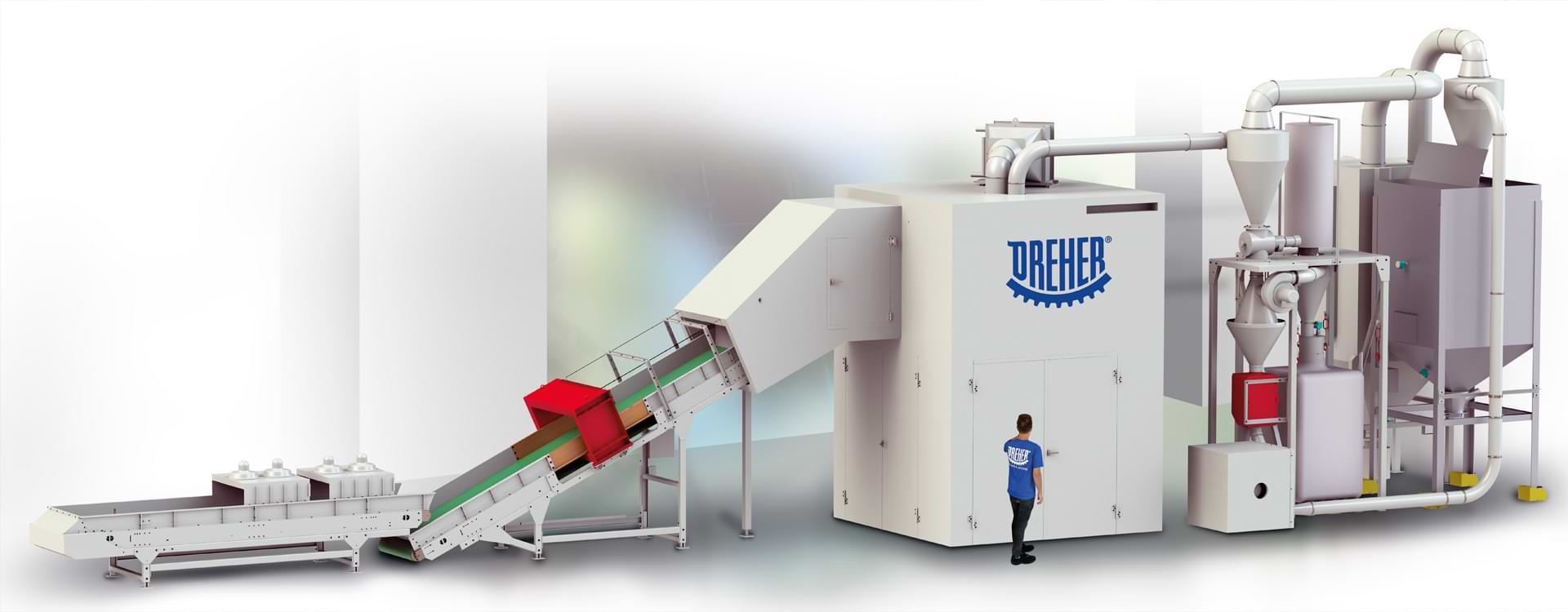 Plant engineering for regranulation systems