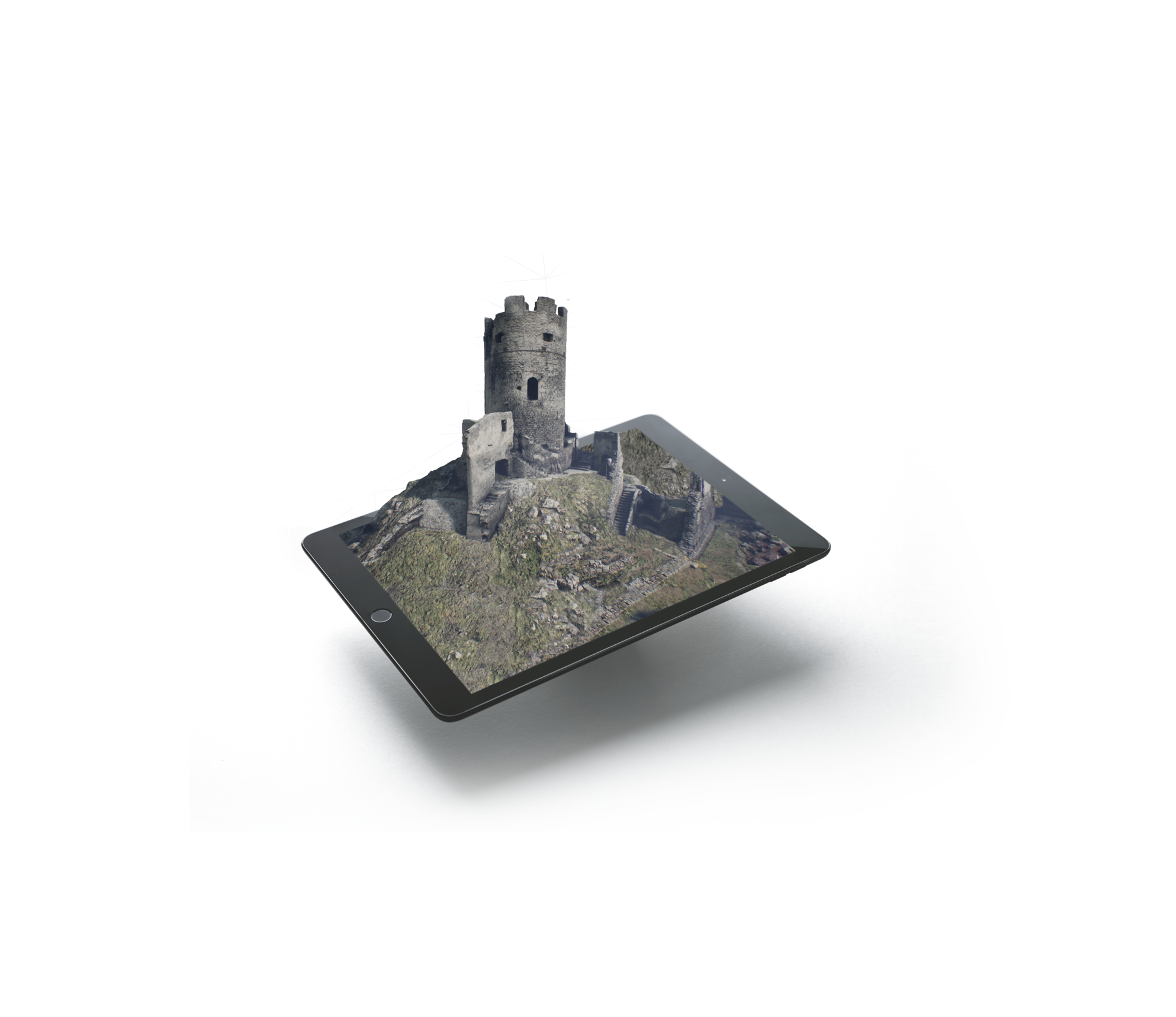 3D-Mesh der Burg Rotund