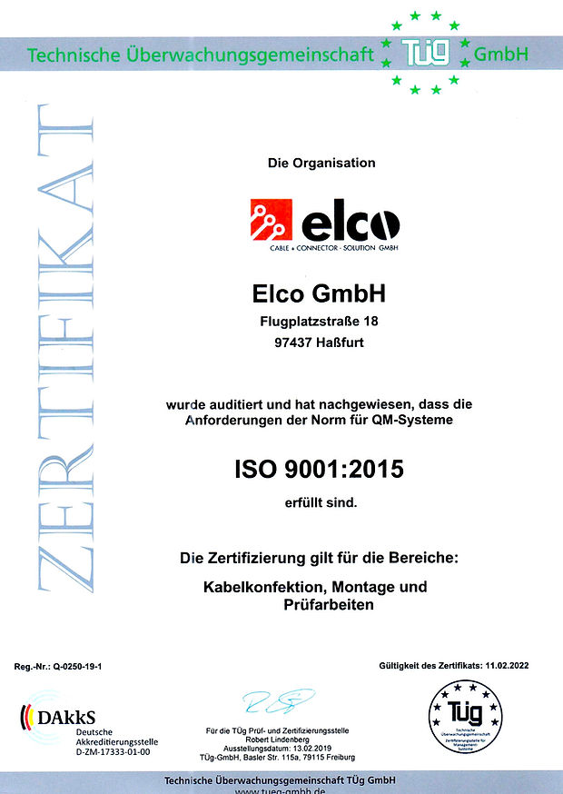 ISO 9001:2015 Zertifikat