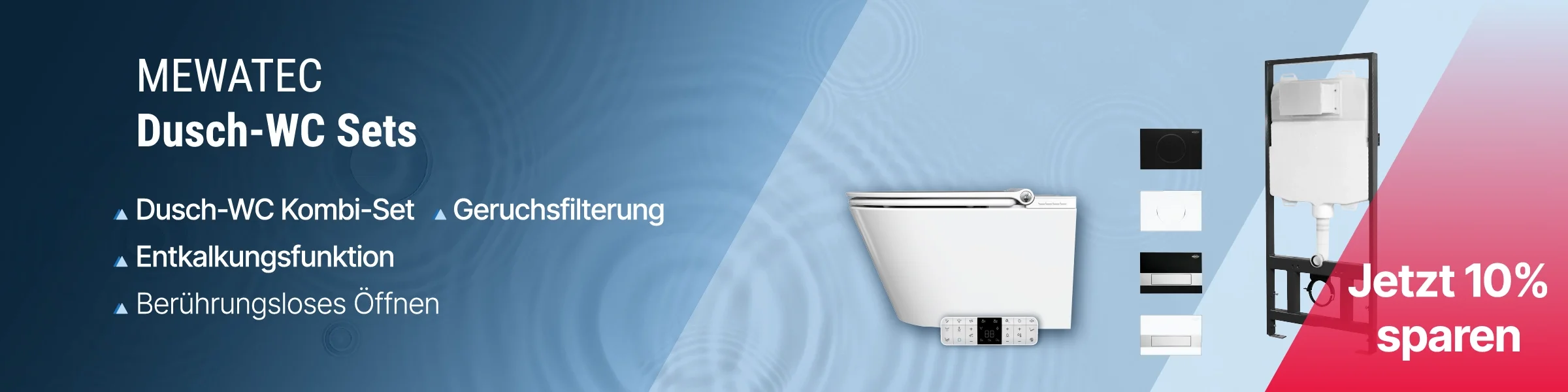 Dusch-WC-Sets für Badrenovierung und -sanierung