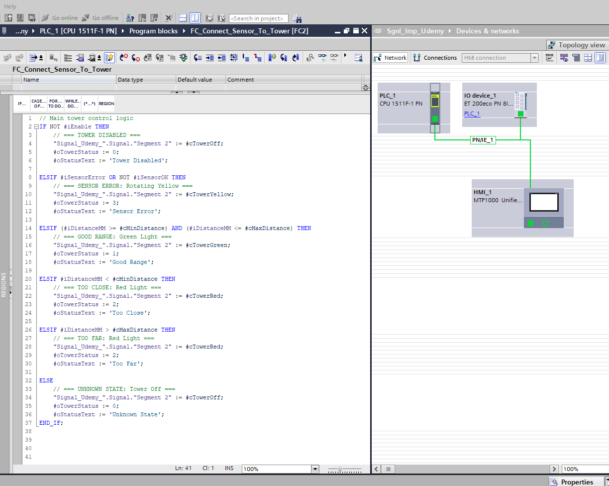 SPS-Steuerungssoftware (TIA Portal)