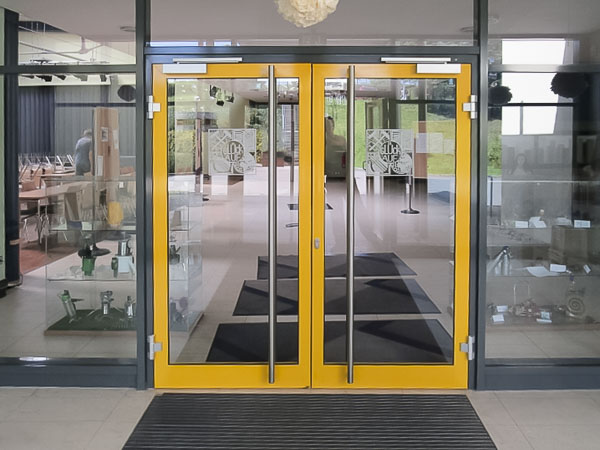 Glass entrance door