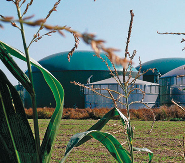 Stahlrohre für Biogas-Fermenterheizung
