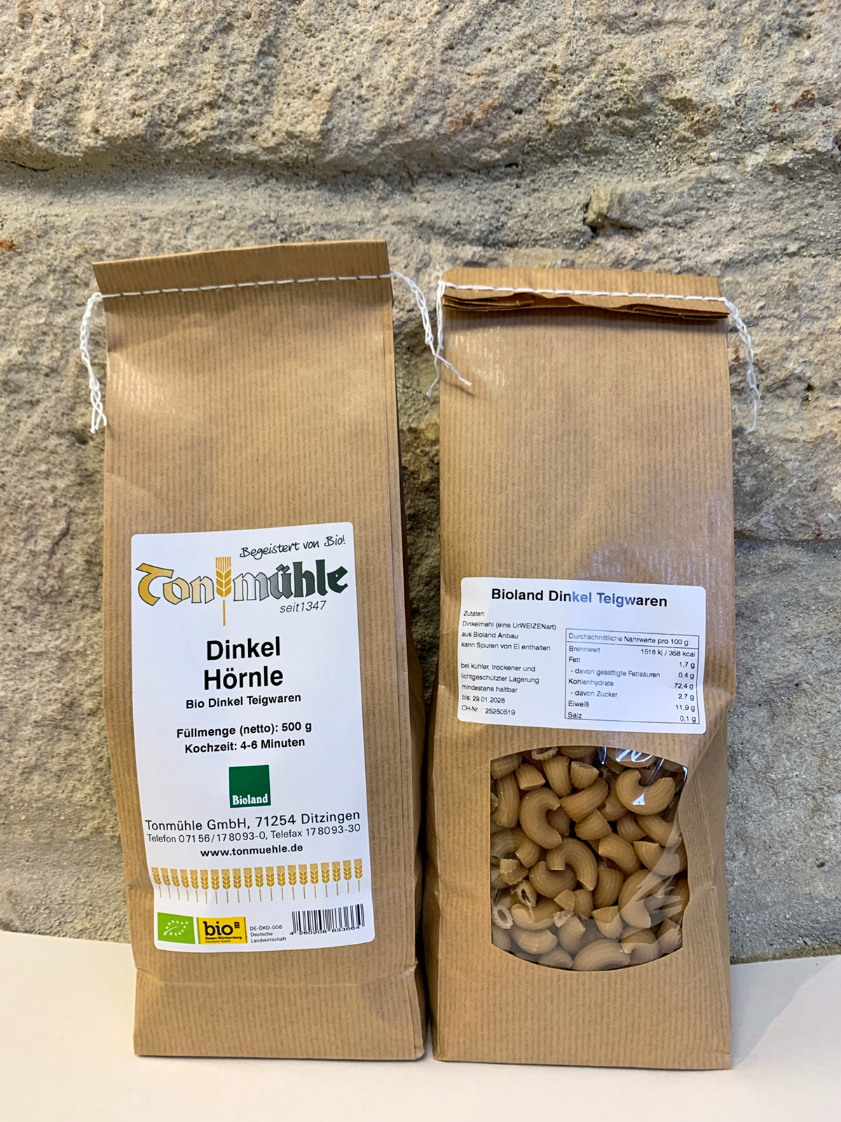 Bio-Dinkel-Teigwaren (Hörnle)