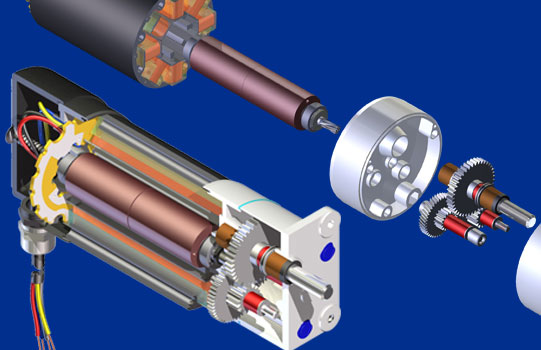Individueller Elektromotor (Schnittbild)