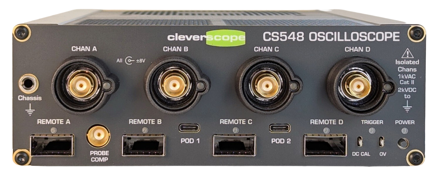 Galvanisch isoliertes Oszilloskop CS548