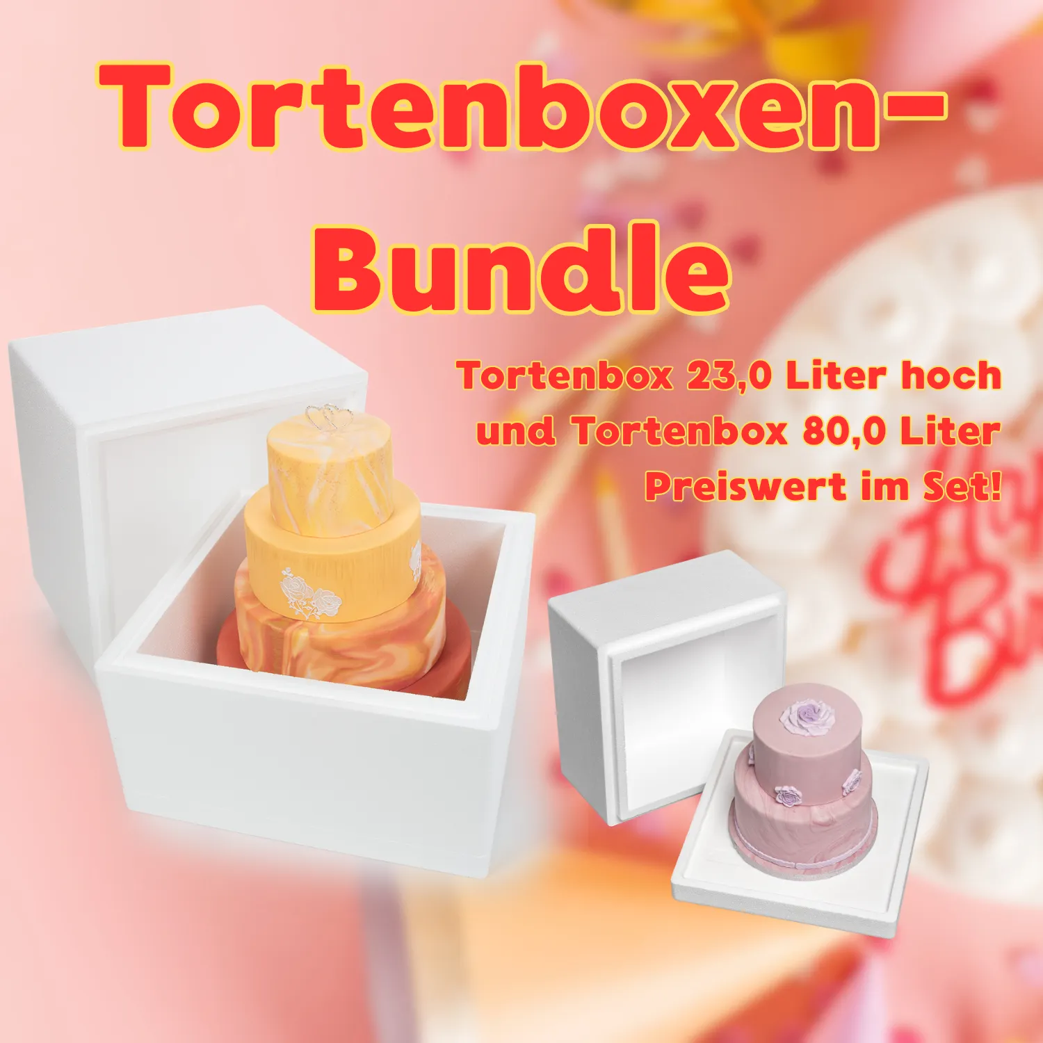 Tortenbox-Bundle Etagentortenboxen