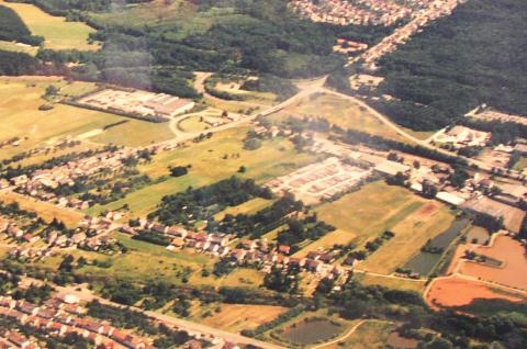 Luftbild des Werks, 1996