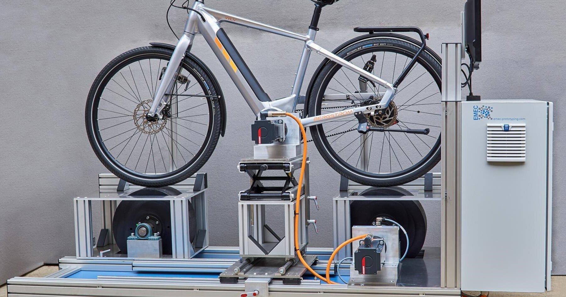 E-Bike auf dem Rollen- und Pedelec-Prüfstand