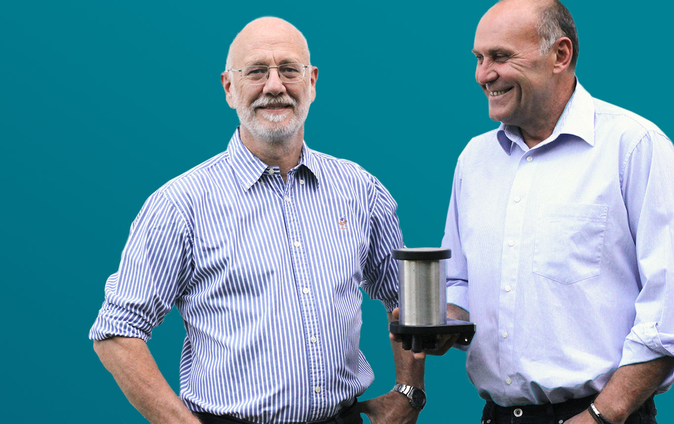 Gründer Jochen Hamann und Armin Nuoffer mit dem HaNu 2009