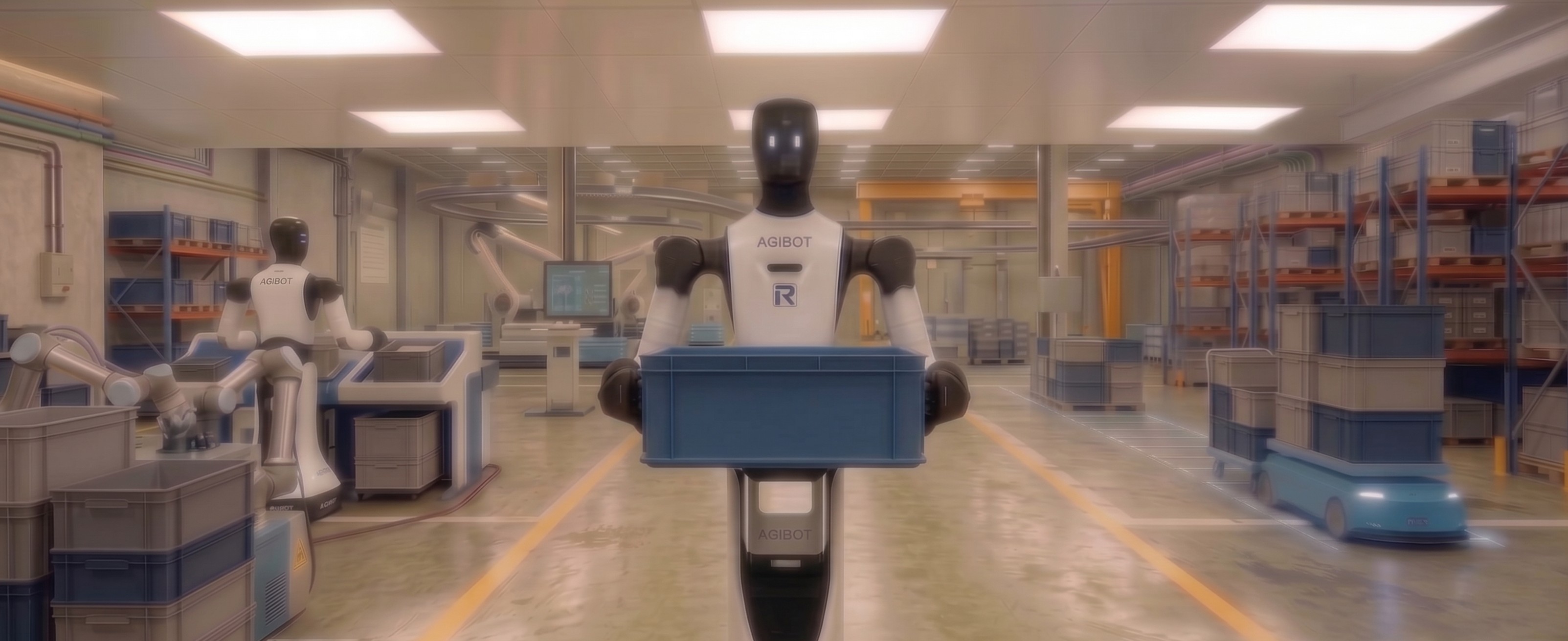 KLT handling with humanoid robot