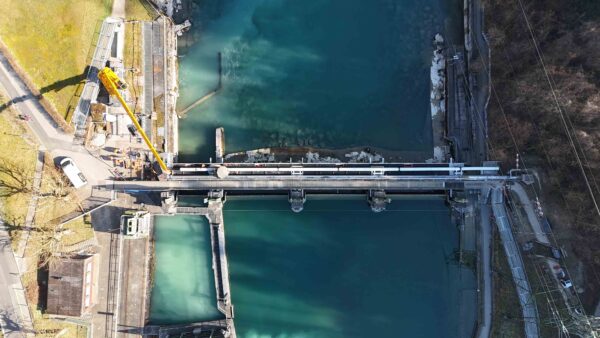 Pipeline-Sanierung DN 800, Stauwehrsteg Bern