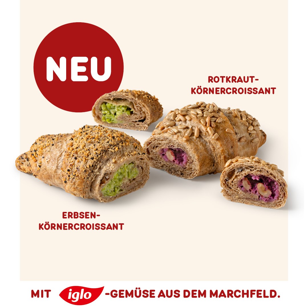 Körnercroissant mit Marchfelder Gemüse