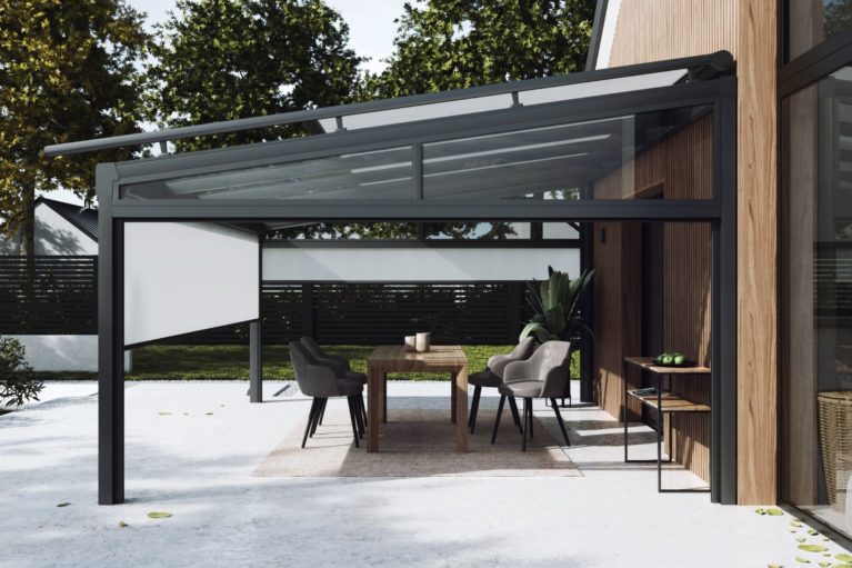 Terrassenüberdachung aus Aluminium