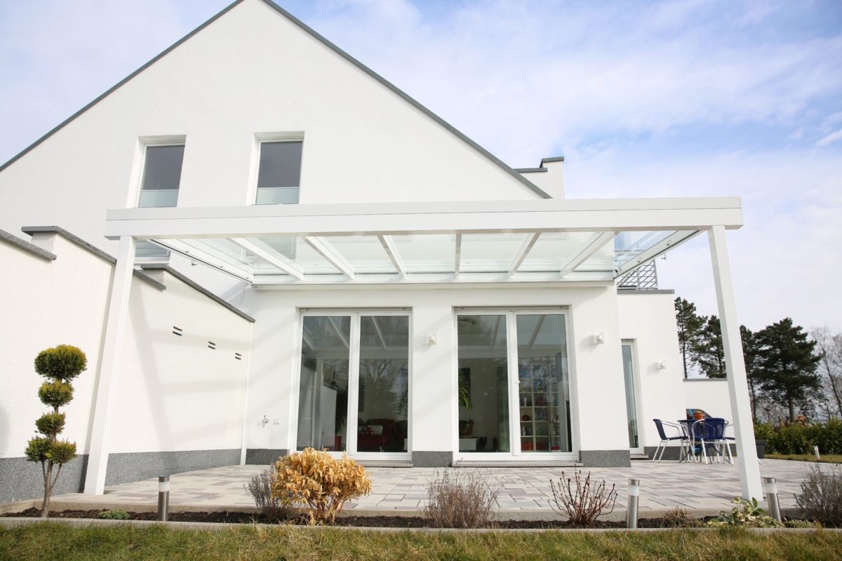 Terrassenüberdachung aus Aluminium