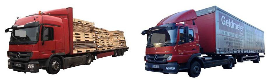 Auslieferung mit eigenem Lkw