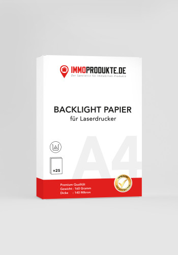 Backlight-Papier A4 (LASER, 25 Seiten)