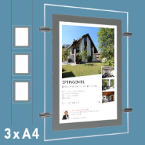 LED-Postertaschen DIN A4 mit Dimmer