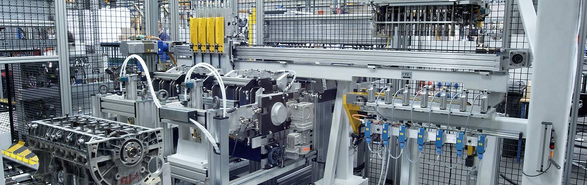 Anlageninstallation im Maschinenumfeld