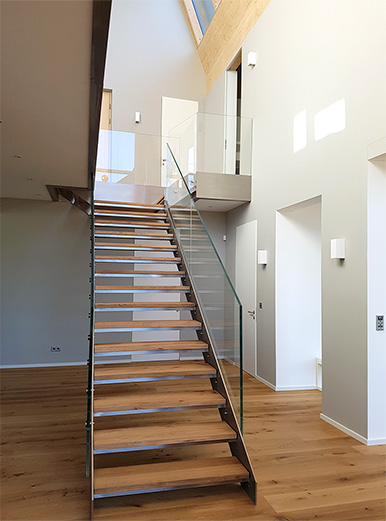 Architekturverglasung mit Treppe