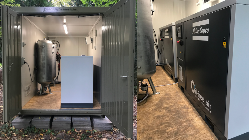 Anlage im Umhausungs-Container