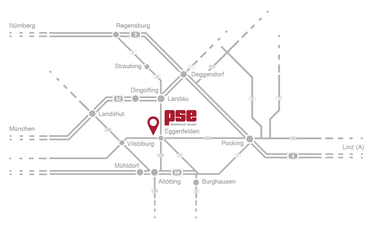 Directions: Eggenfelden location on the B388