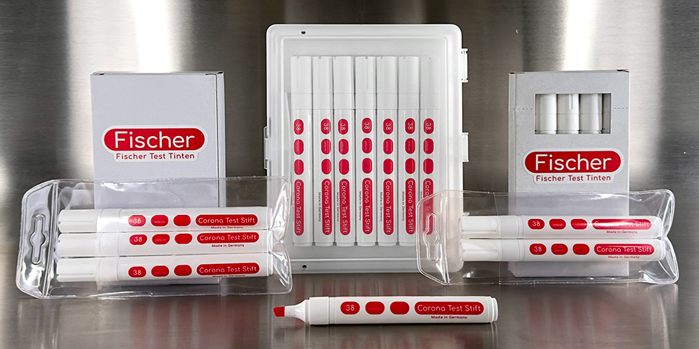 Rote Produktpalette