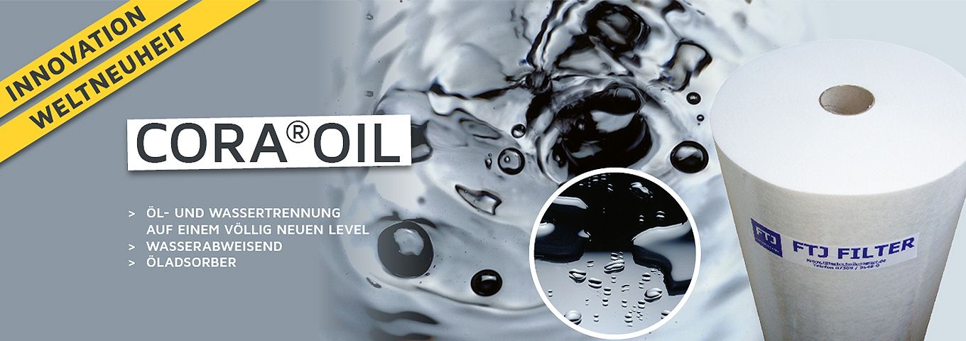 Innovation: öladsorbierende Vliese Cora®Oil