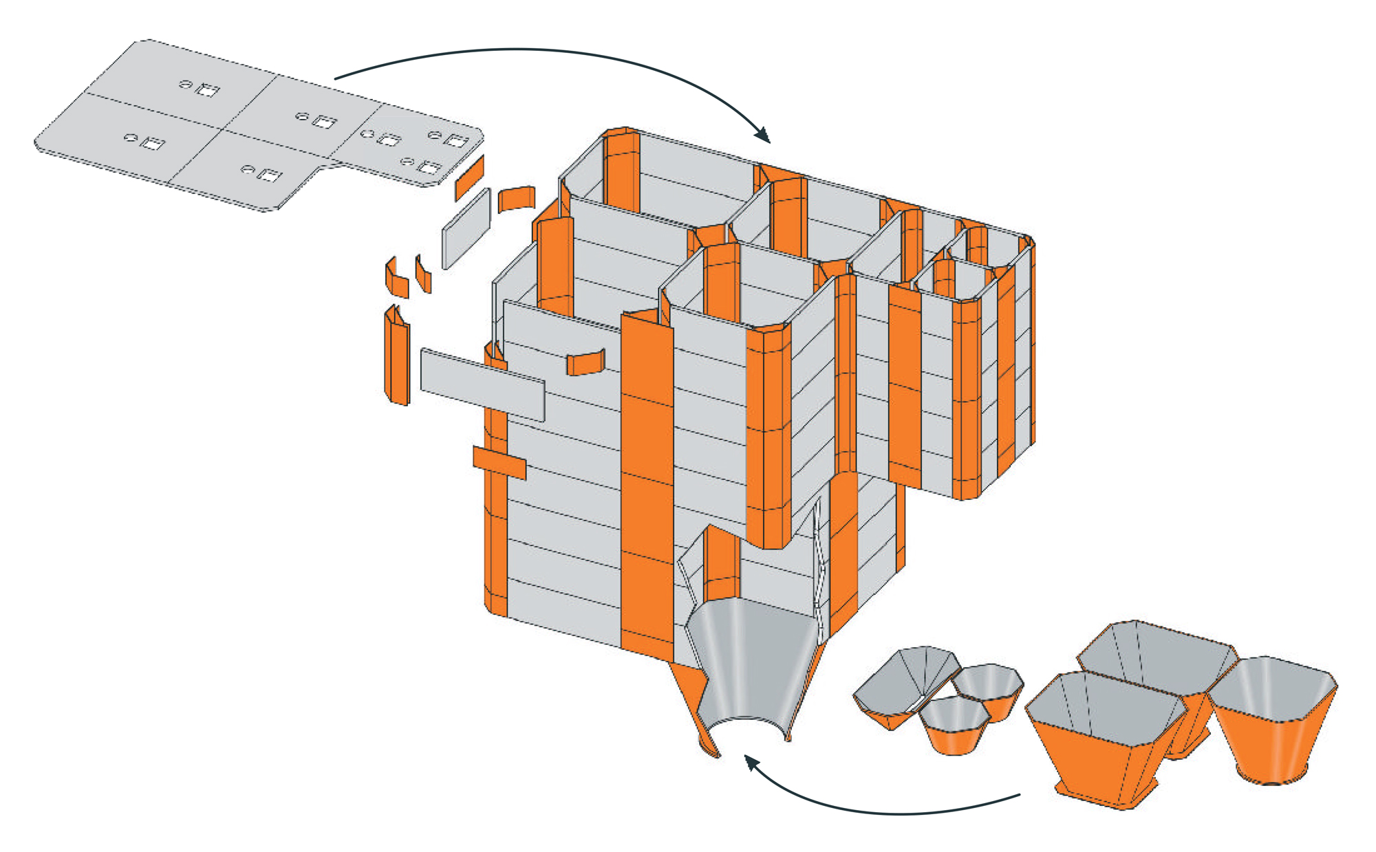 MULTIGON®-Silosystem (Rundsilos, z. B. 400 m³)