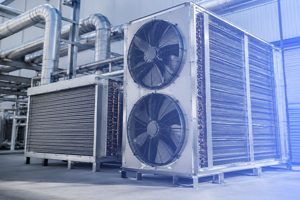Wärmetauscherkühlung mit Axialventilatoren