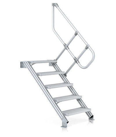 Industrietreppe mit Geländer
