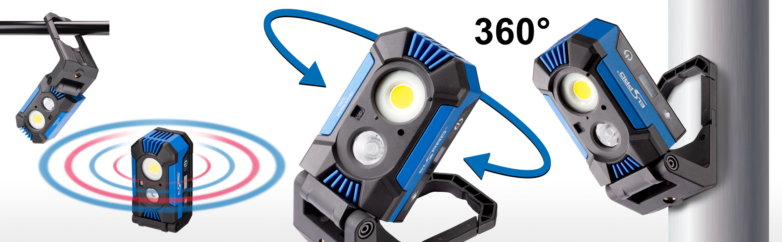 Akku-Arbeitsleuchte QV LED Akku 360°