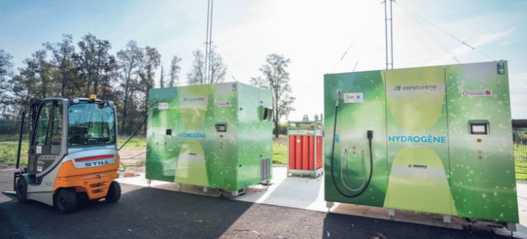 Wasserstoff-Tankstelle mit Verdichtertechnik
