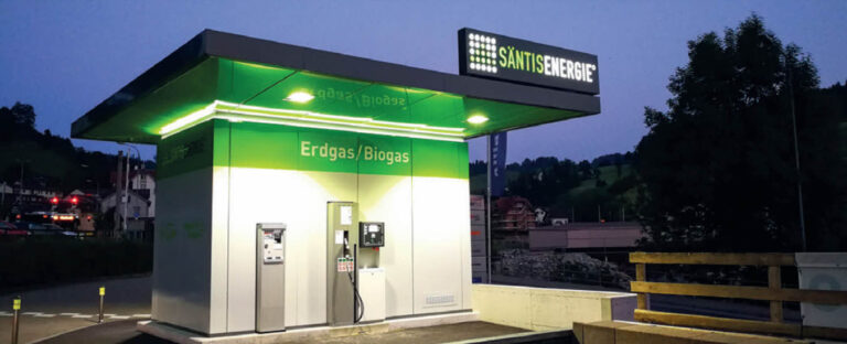 Erdgas-/Biogas-Tankstelle Säntis Energie Herisau