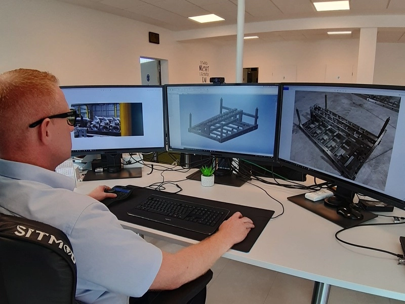 CAD-Konstruktion und 3D-Modell im Metallbau