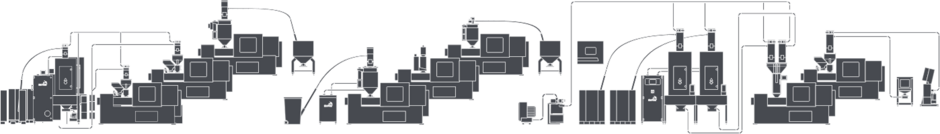 Connection to injection moulding machine
