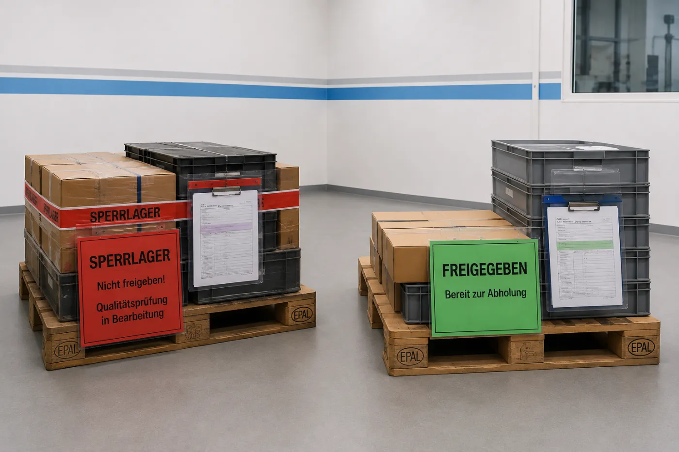 Lieferlose am CSL Quality Gate: gesperrt und freigegeben