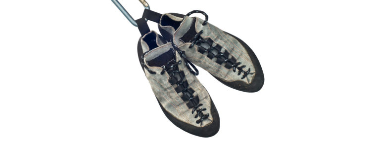 Kletterschuh-Reparatur