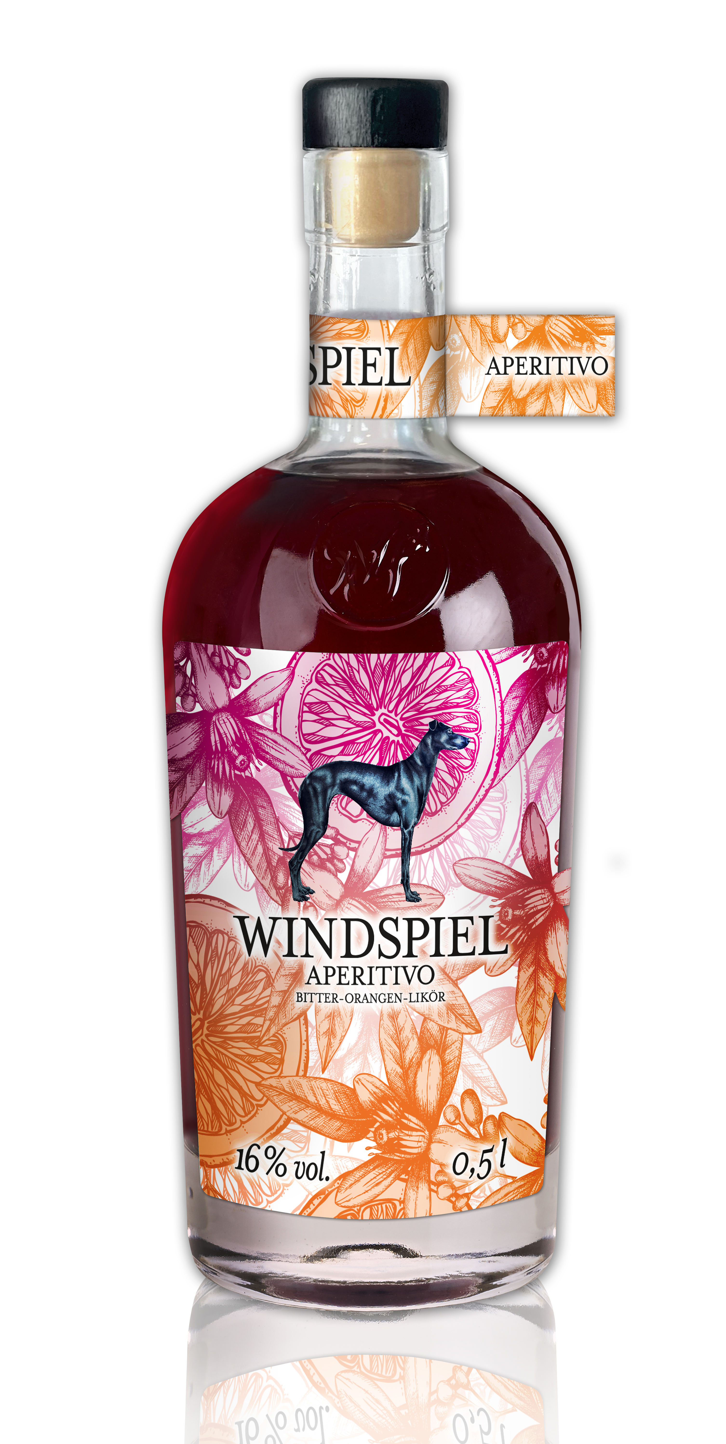 Windspiel Aperitivo Bitter-Orangen-Likör, 16 % vol.