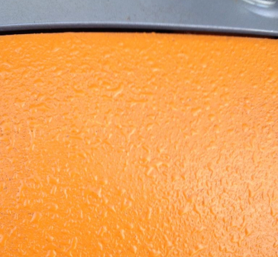 Strukturlack in Orange