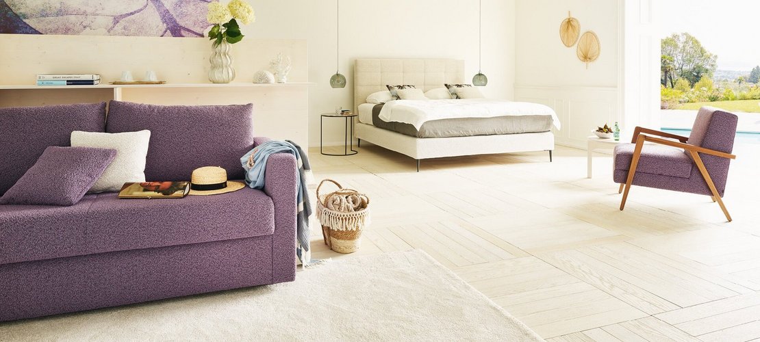 Bett Mattina mit Schlafsofa Onda