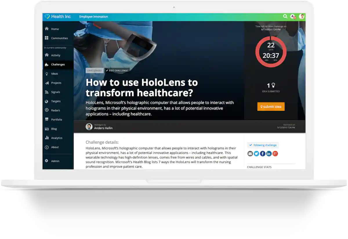 Innovation Hub Plattform